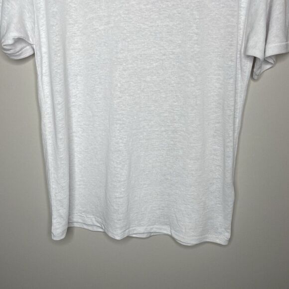 MADEWELL Tee Women XXS Linen Blend Oversized T-Shirt NEW White NR357 - Picture 6 of 14